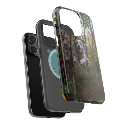 Happy Forest Dog MagSafe iPhone Case – Nature-Inspired Protective Cover