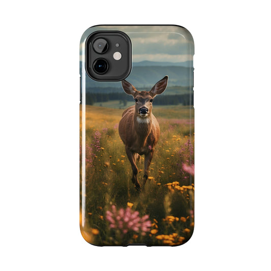 Rustic Meadow Deer – iPhone Case