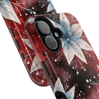 Winter Bloom Poinsettia – MagSafe iPhone Case