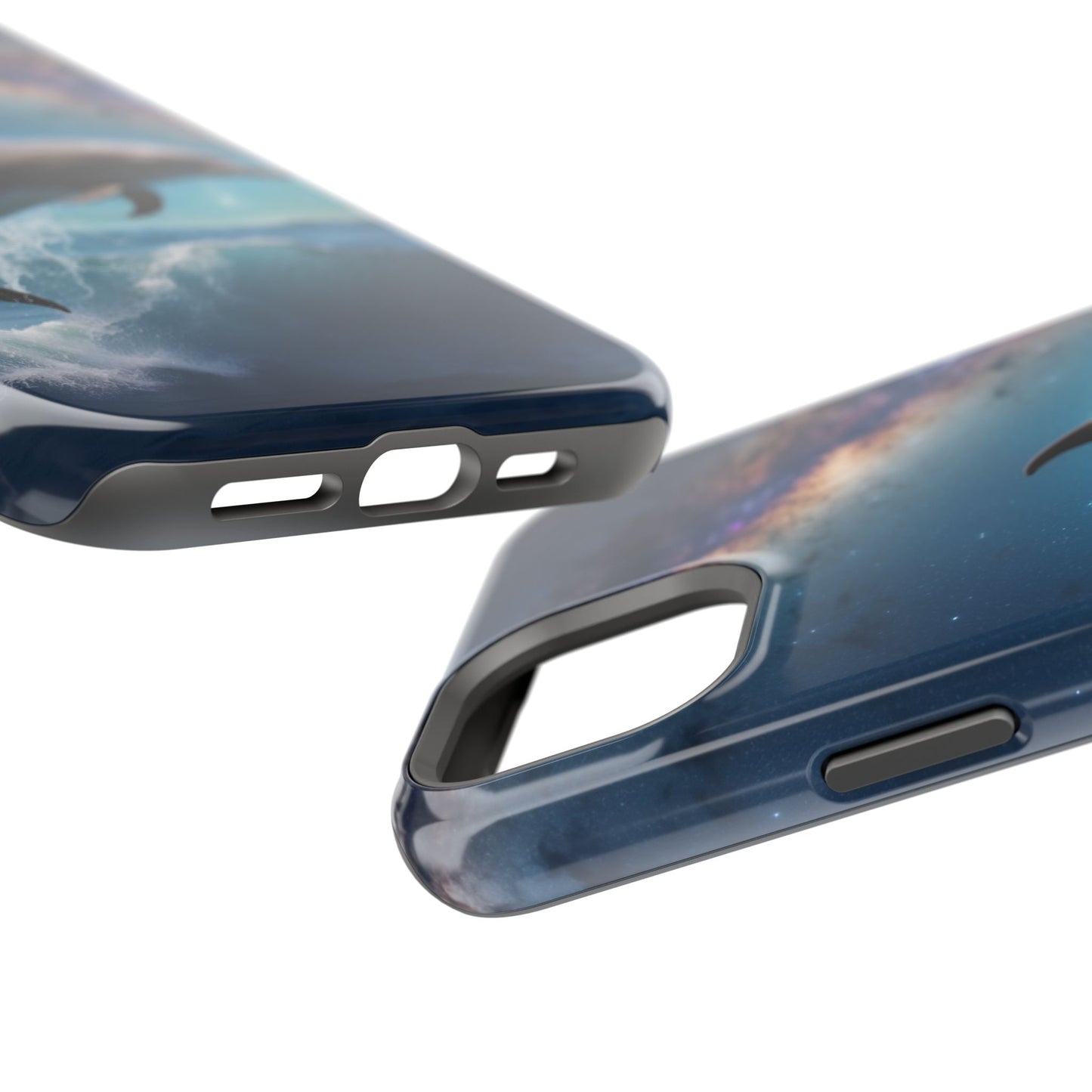 Dolphin Galaxy Splash - MagSafe-Compatible Case