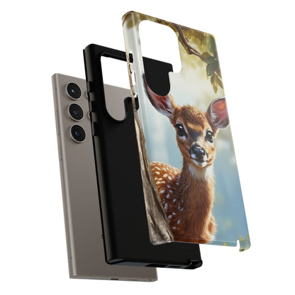 Whimsical Fawn in a Sunlit Forest Samsung Galaxy Case