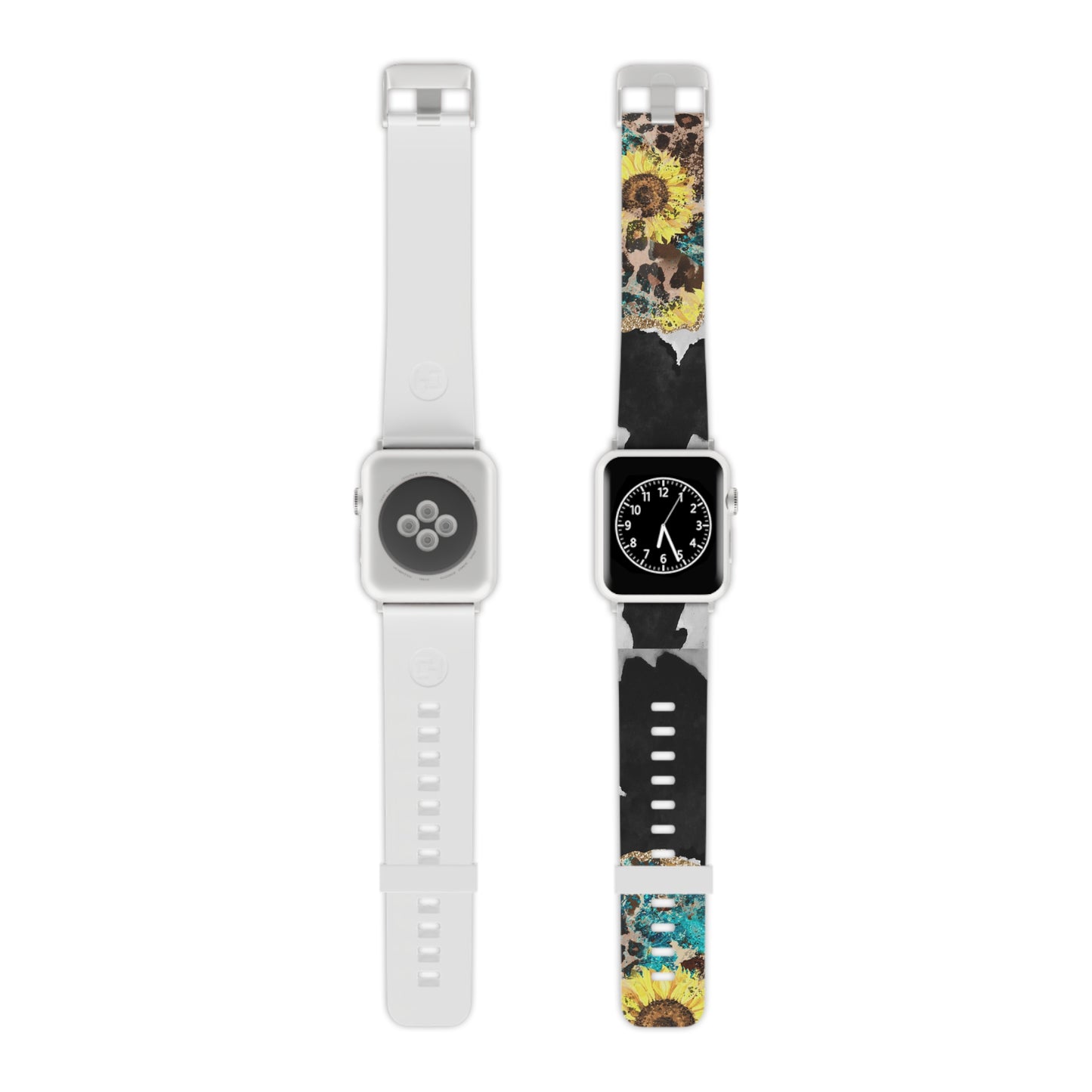 Rustic Sunflower Leopard Glam  Apple Watch Band