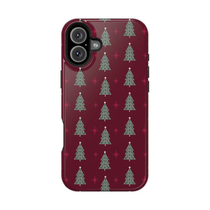 Retro Christmas Tree Pattern – MagSafe iPhone Series Case