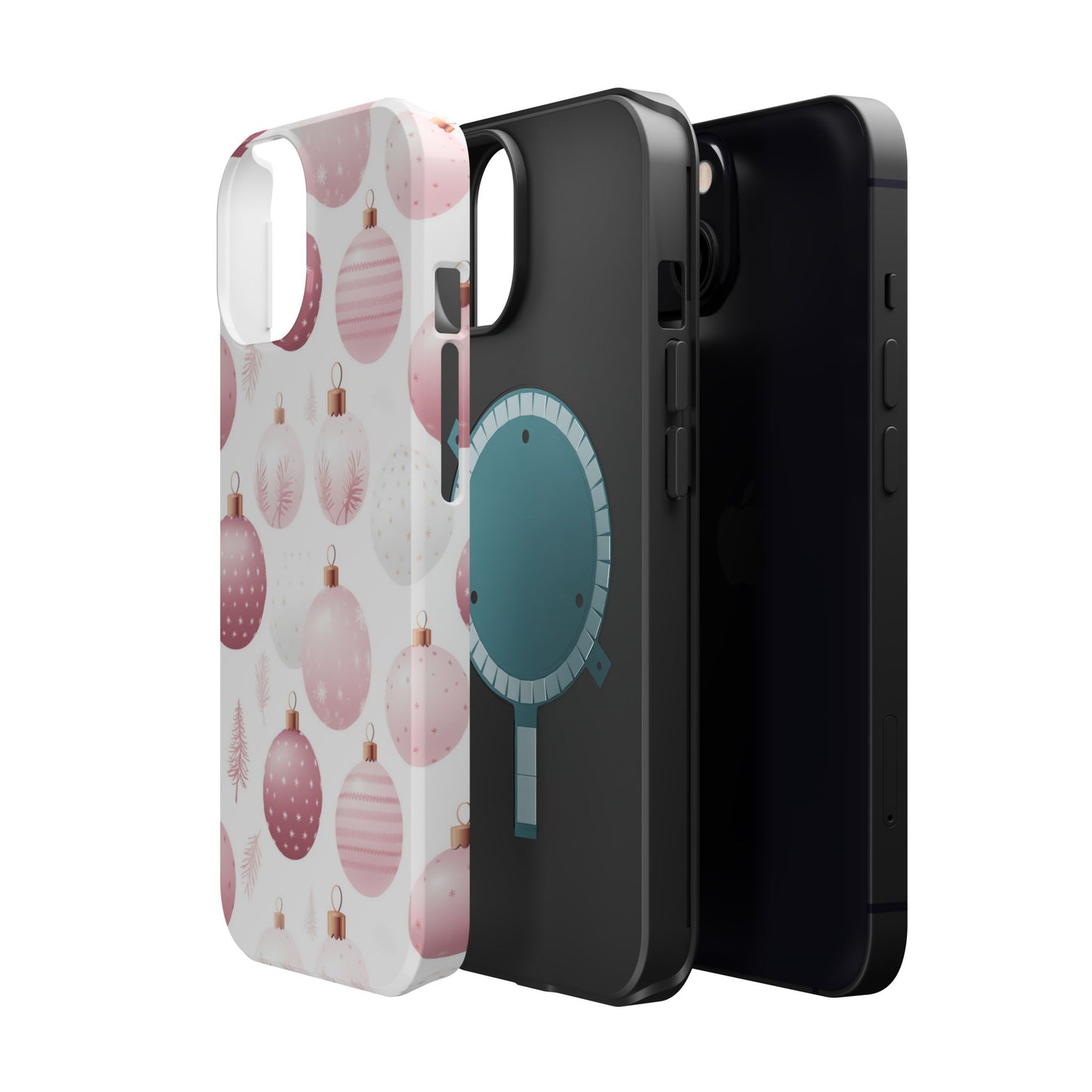 MagSafe iPhone Case: Merry in Pink – Christmas Balls