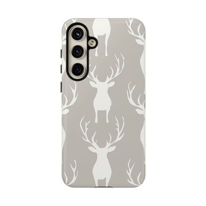 Minimalist Deer Silhouette Pattern – Samsung Galaxy Series Case