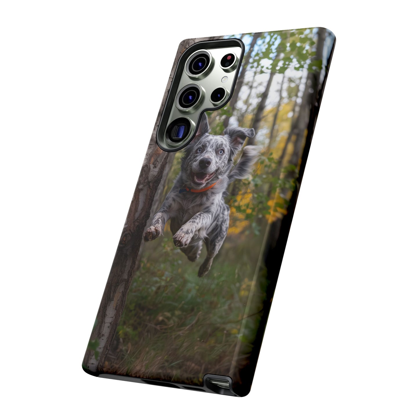 Happy Forest Dog Samsung Galaxy Case – Nature-Inspired Protective Cover