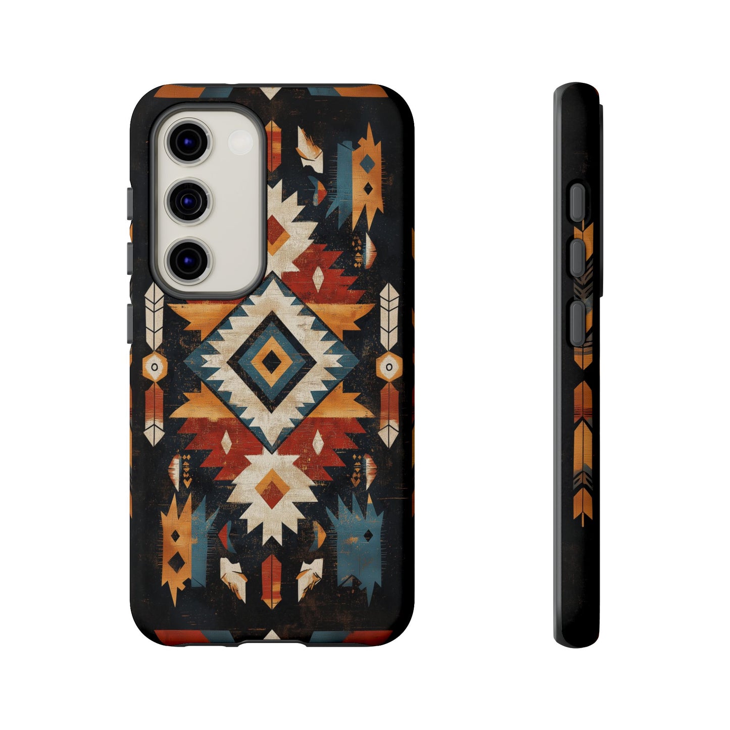 Southwestern Arrow & Diamond Tough Samsung Galaxy Case – Bold Tribal Design, Dual-Layer Protection