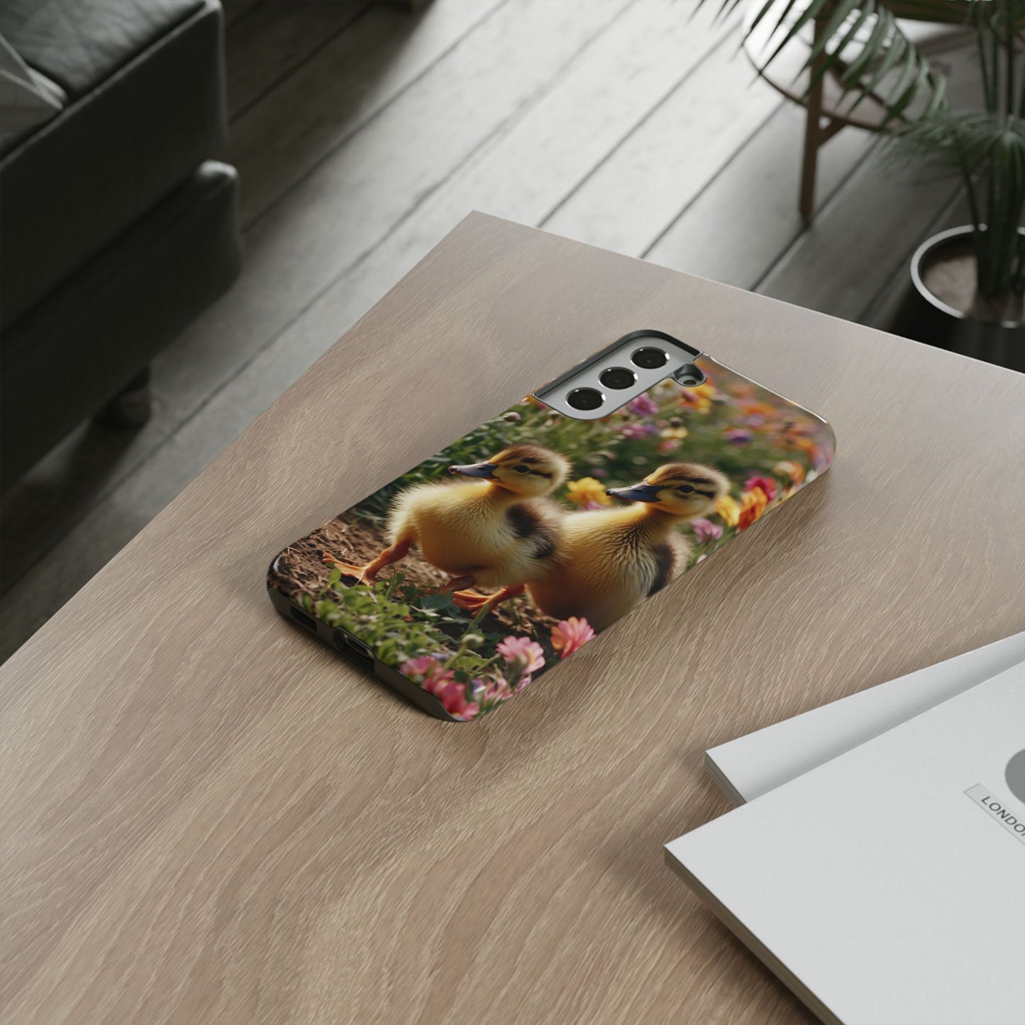 Charming Ducklings in Floral Garden - Samsung Galaxy Case