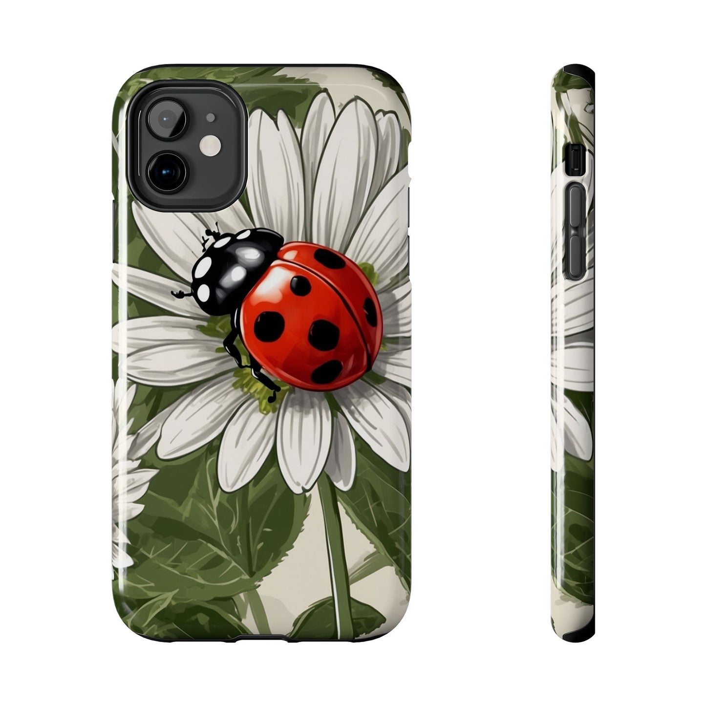 Ladybug & Daisy Garden Charm - iPhone Series Case