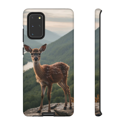 Majestic Fawn Overlooking Mountain Vista Samsung Galaxy Case