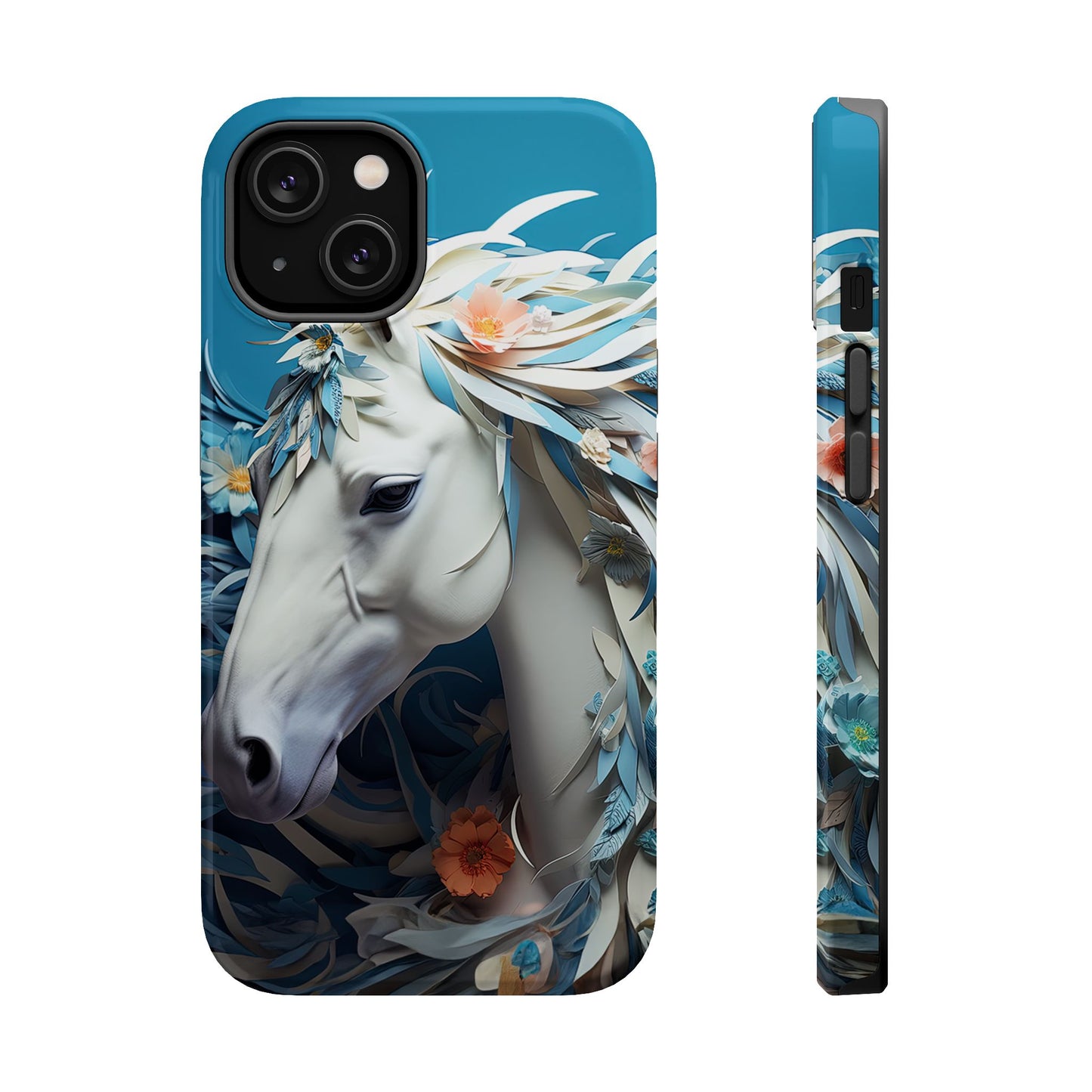 Floral Horse MagSafe iPhone Case