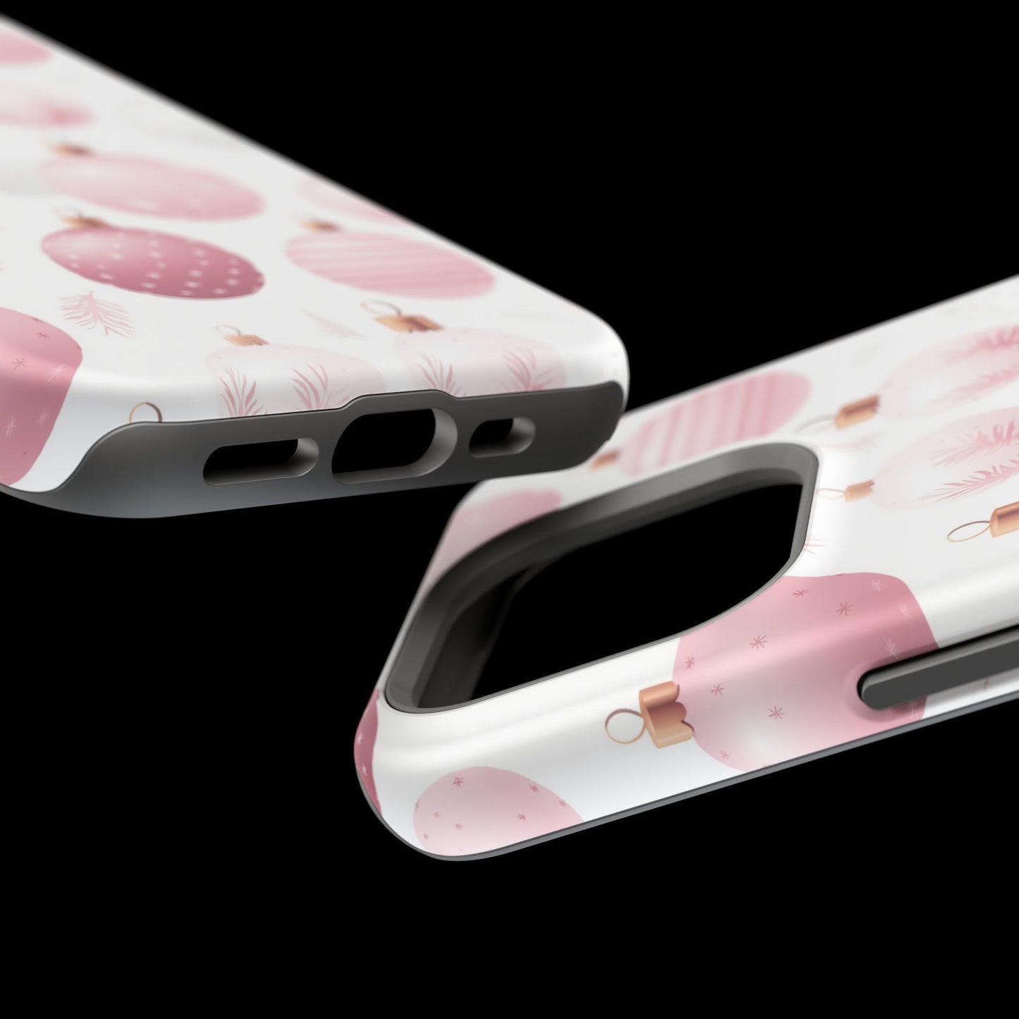 MagSafe iPhone Case: Merry in Pink – Christmas Balls