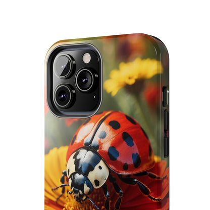 Ladybug on Orange Daisy - iPhone Series Case