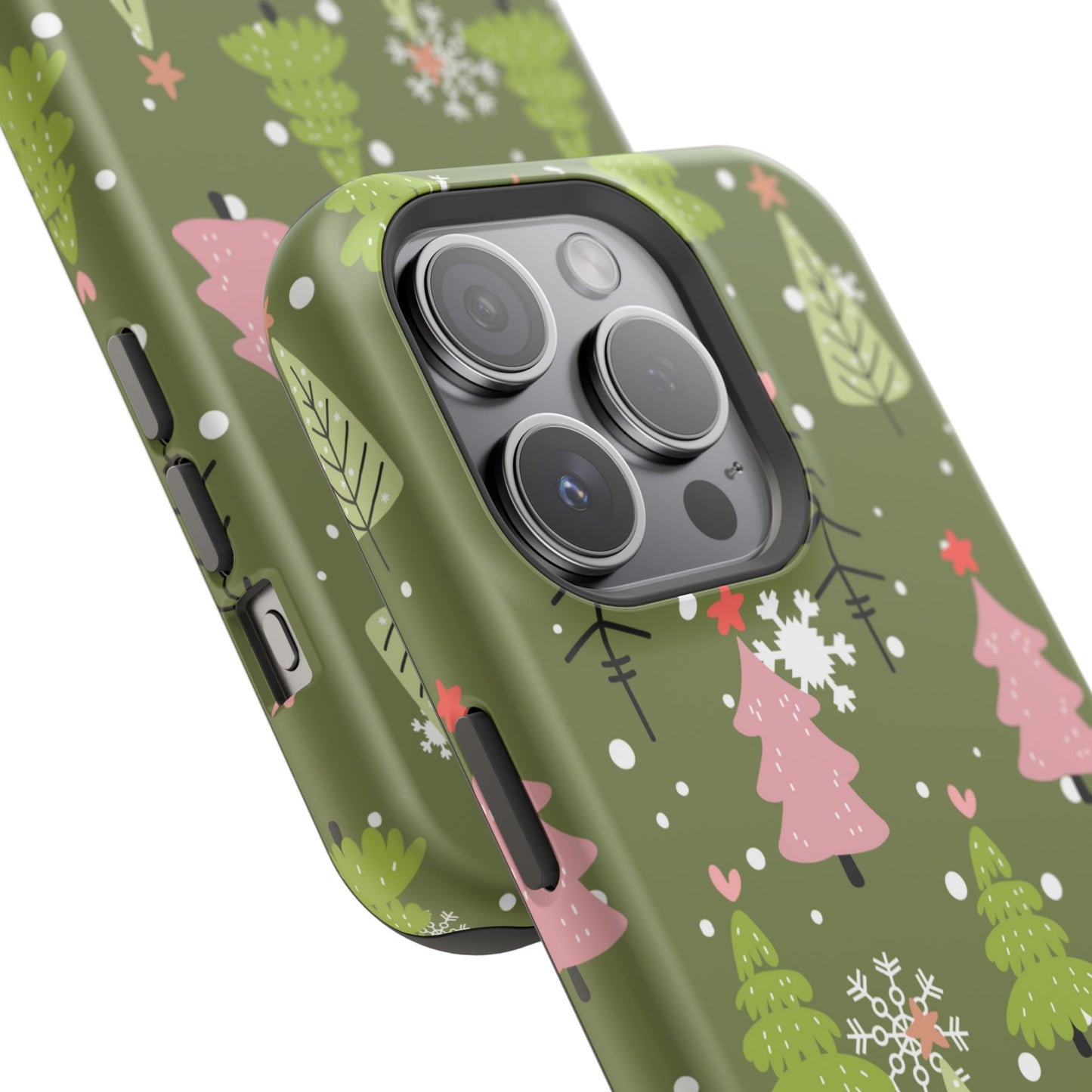 Whimsical Christmas Tree Pattern – MagSafe Phone Series Case