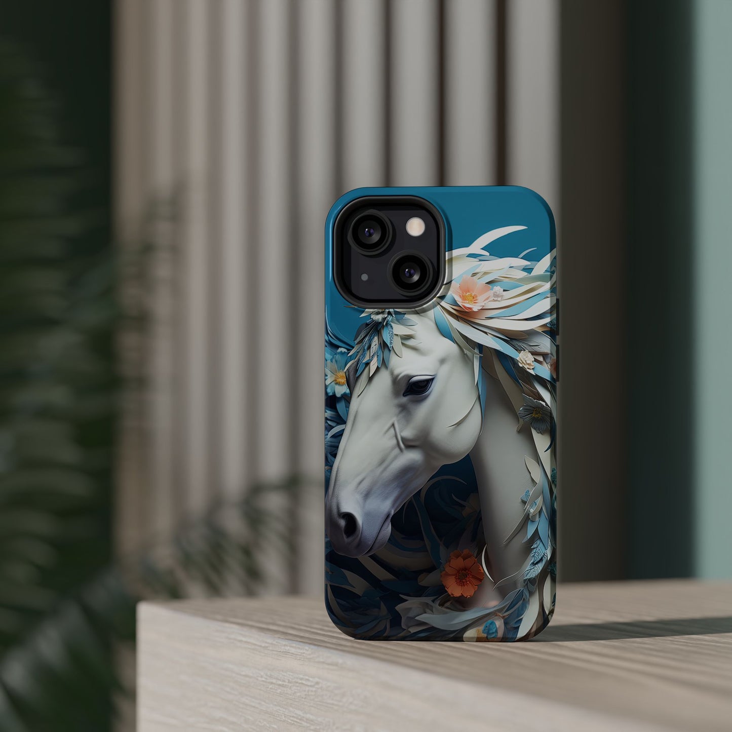 Floral Horse MagSafe iPhone Case