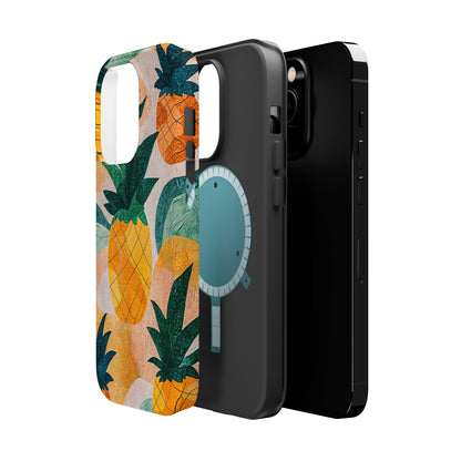 Tropical Pineapple MagSafe iPhone Case – Vibrant Fruit Design, Tough Dual-Layer Protection