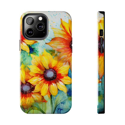 Watercolor Sunflower Splash - iPhone Series Case