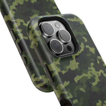 Dark Green Camouflage – MagSafe iPhone Case, Slim and Drop-Resistant