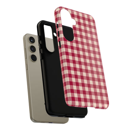 Vintage Red Gingham Check – Samsung Galaxy Case