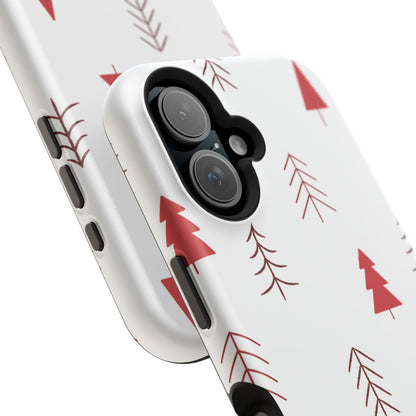 Scandi Red Pine Trees - MagSafe iPhone Series Case