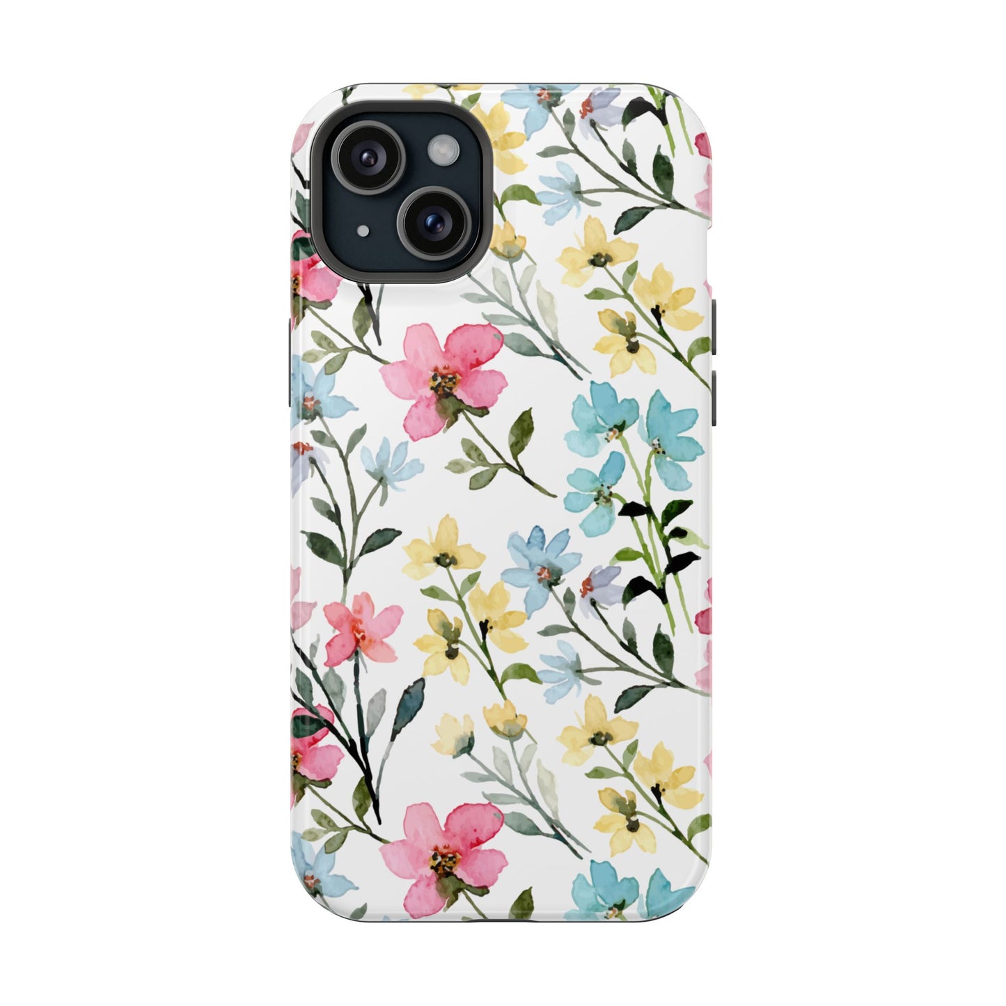 Watercolor Floral Bliss – MagSafe Case with Pastel Flower Design