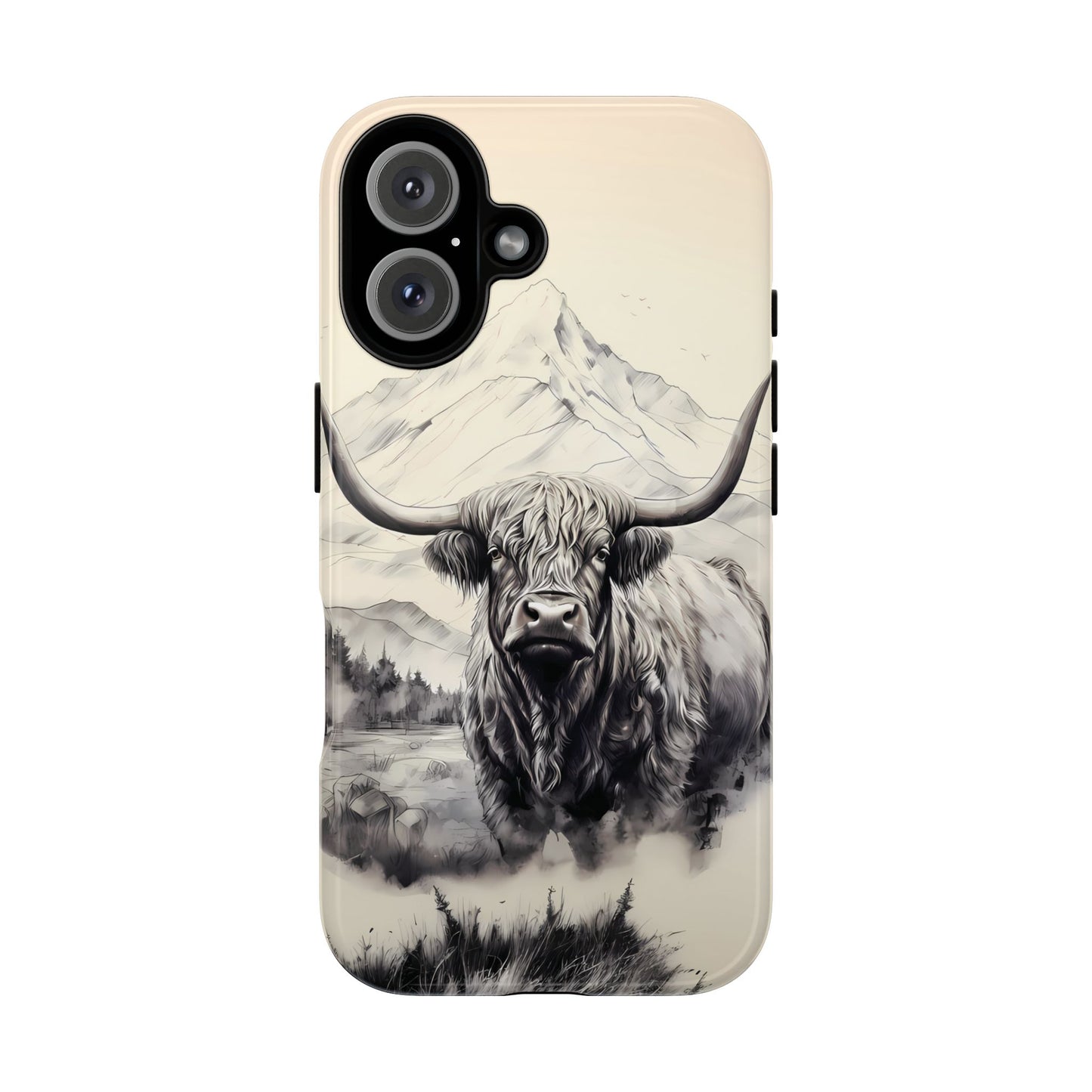 Highland Cow Western iPhone Case