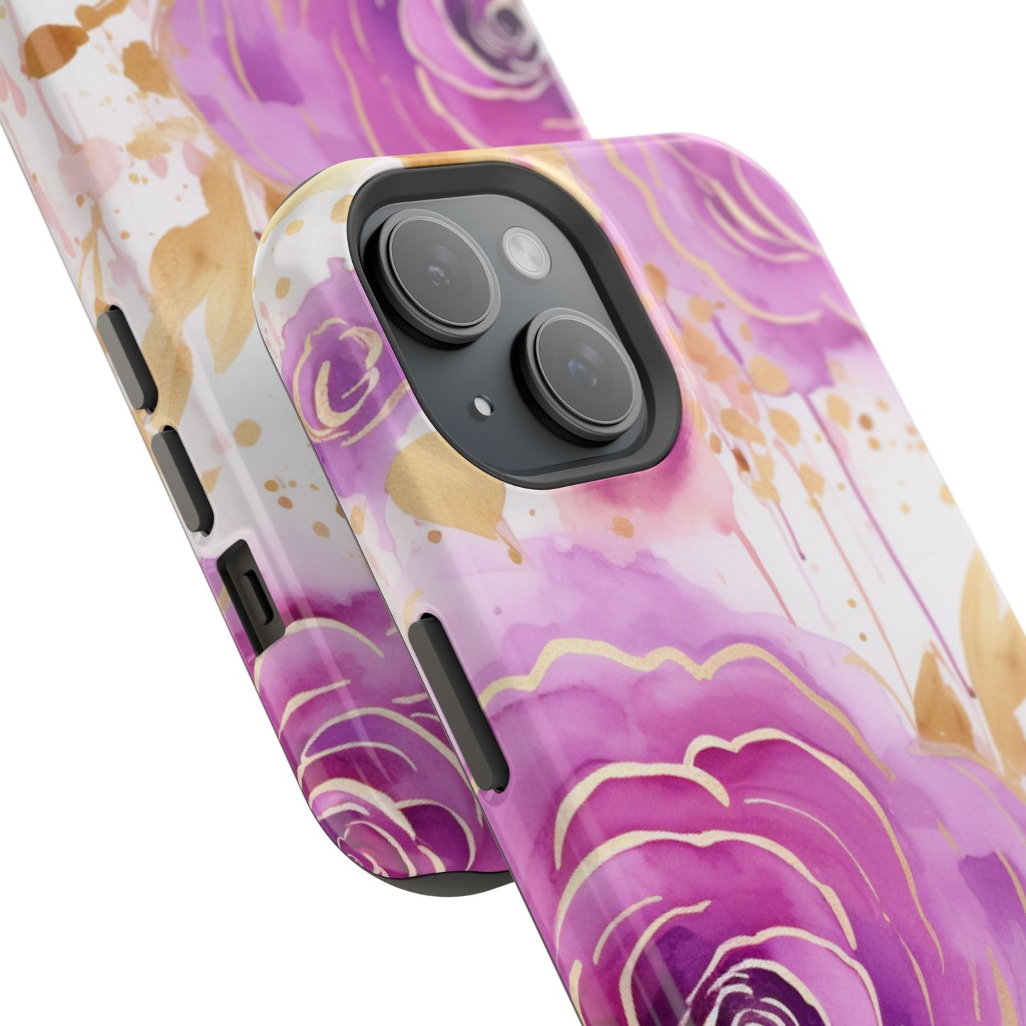 Radiant Purple & Gold Floral - MagSafe iPhone Series Case