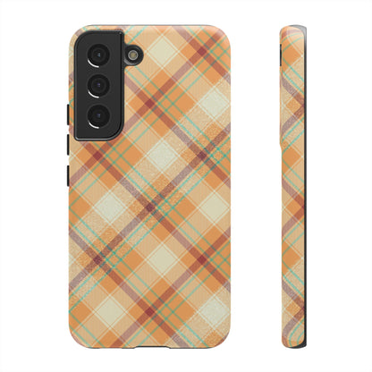 Samsung Galaxy Case - Warm Autumn Plaid Design