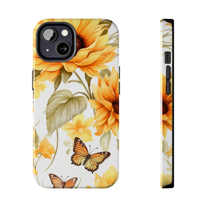 Sunflower & Butterfly Bliss - iPhone Series Case