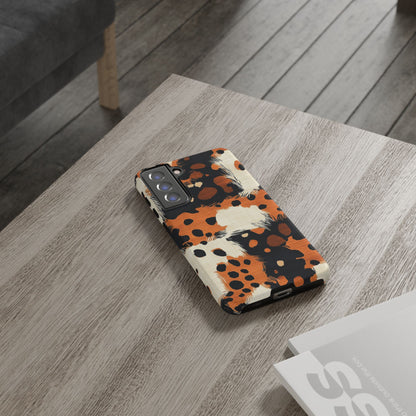 Cheetah Plaid Samsung Case – Brown & Black Pattern