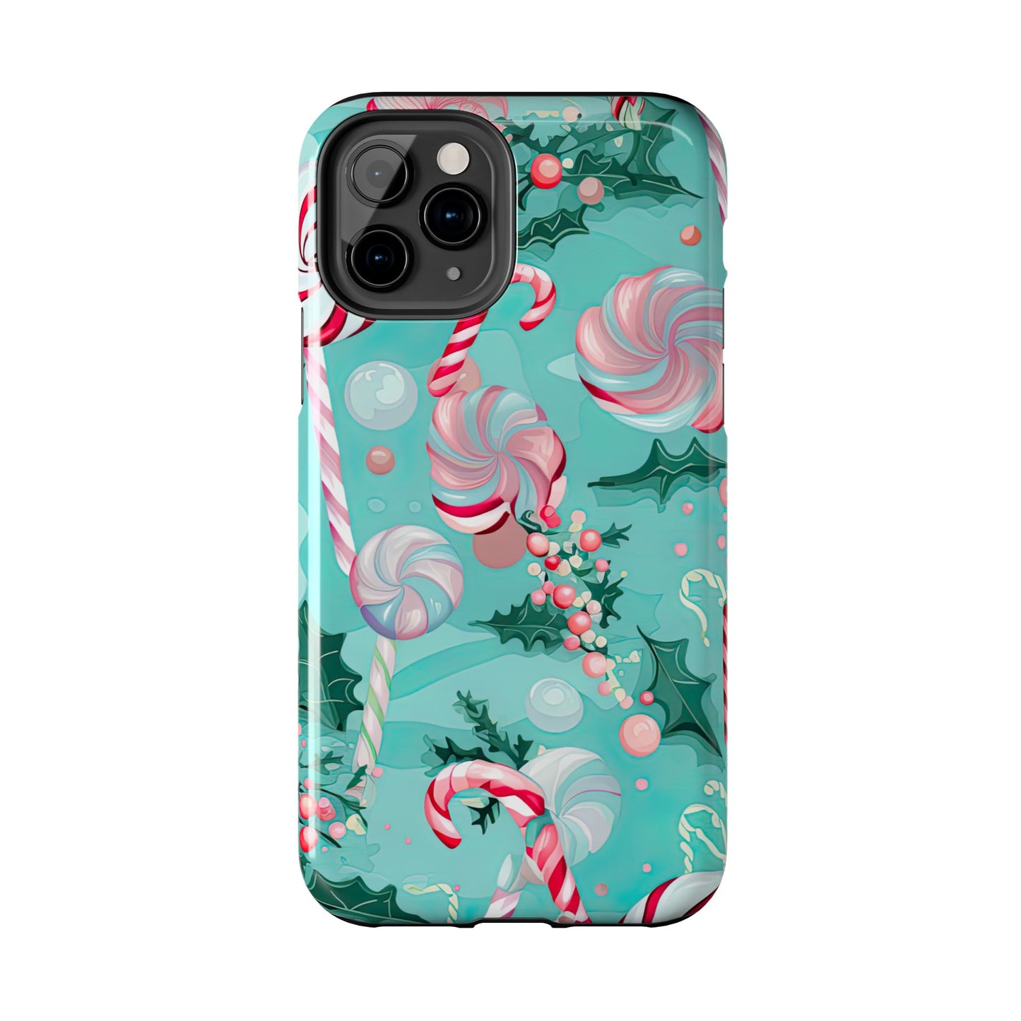 Candy Cane & Peppermint Holiday Delight – iPhone Series Case