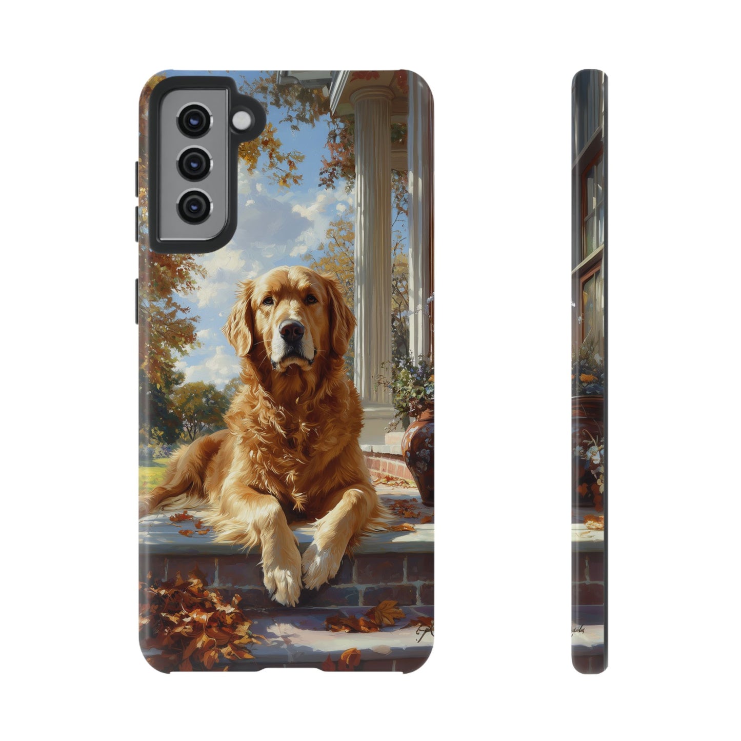 Golden Retriever Autumn Serenity - Samsung Galaxy Series Case