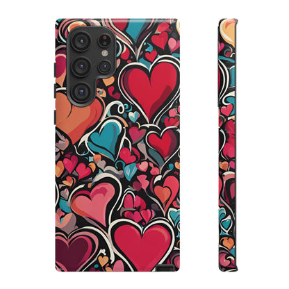 Vibrant Multicolor Heart Art – Samsung Galaxy Case