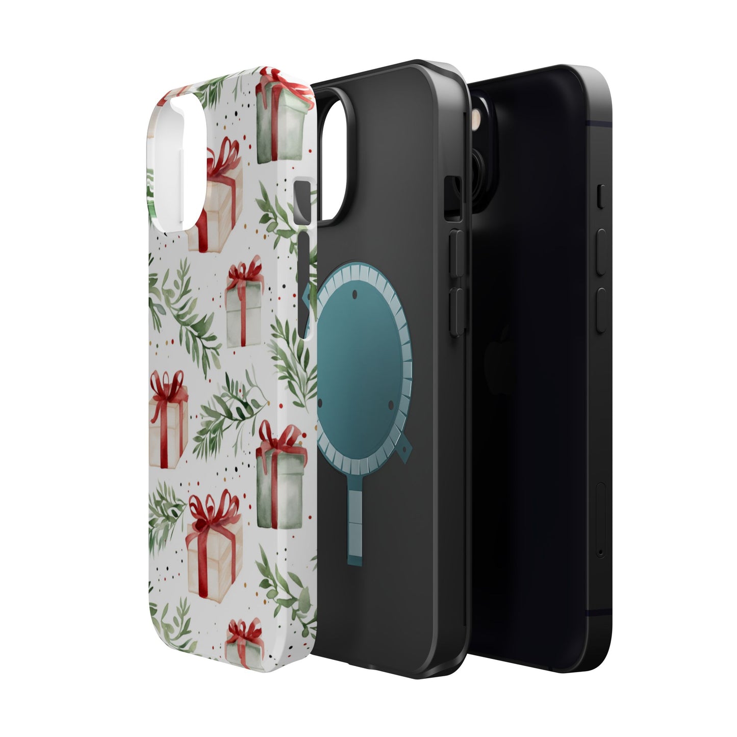 Watercolor Holiday Gifts & Greenery - MagSafe iPhone Series Case