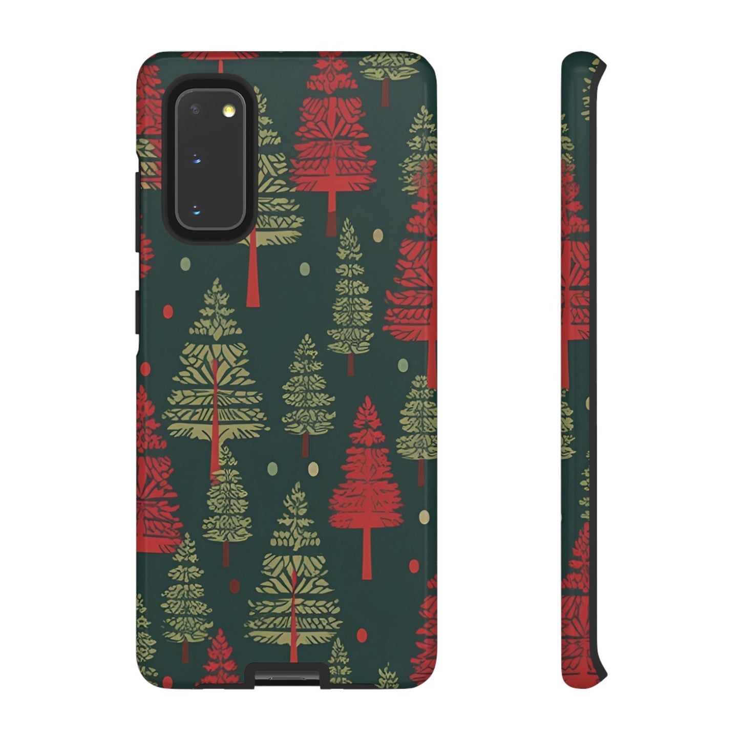 Retro Christmas Trees Pattern - Samsung Galaxy Series Case