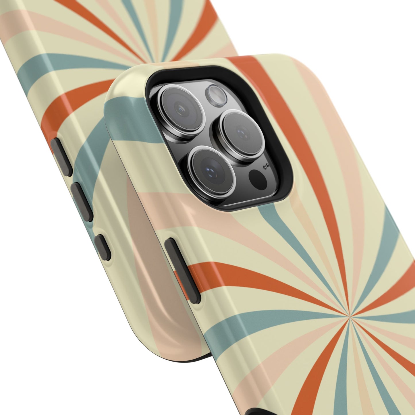 Retro Swirl MagSafe iPhone Case – Durable, Vintage-Inspired Design with Dual-Layer Protection