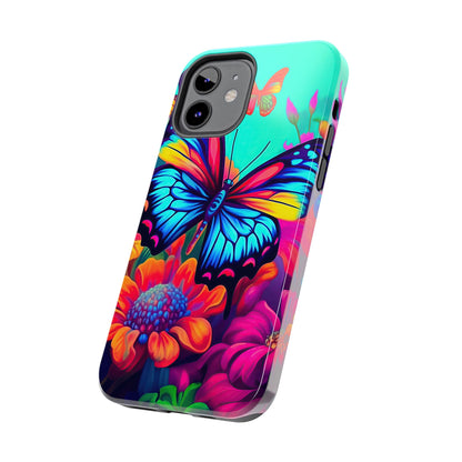 Vivid Butterfly & Floral Burst - iPhone Series Case