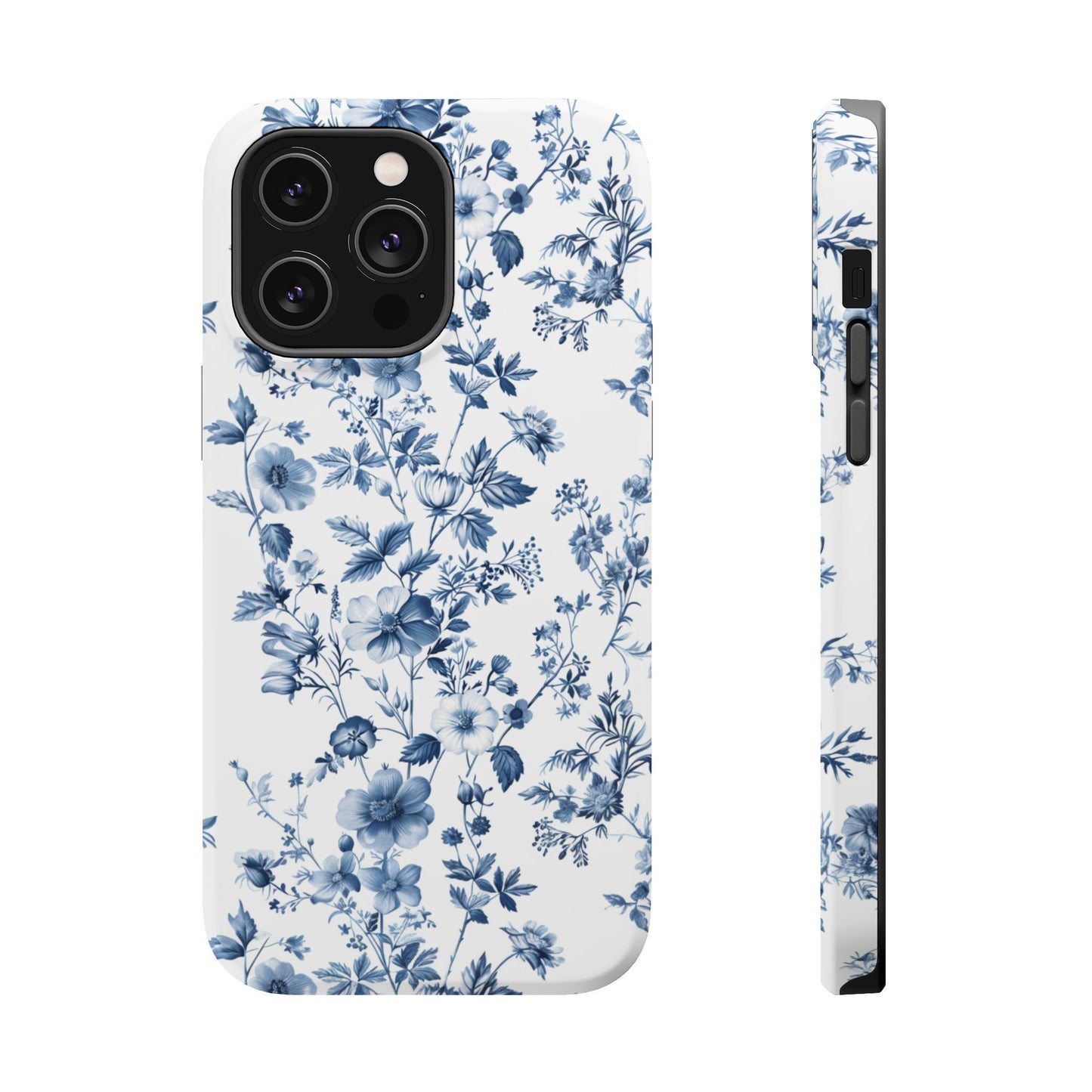 Enchanted Garden Blue Toile iPhone Case