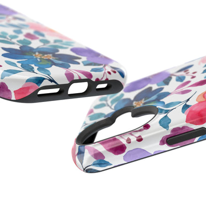 Mystic Bloom – MagSafe Case with Vibrant Watercolor Florals