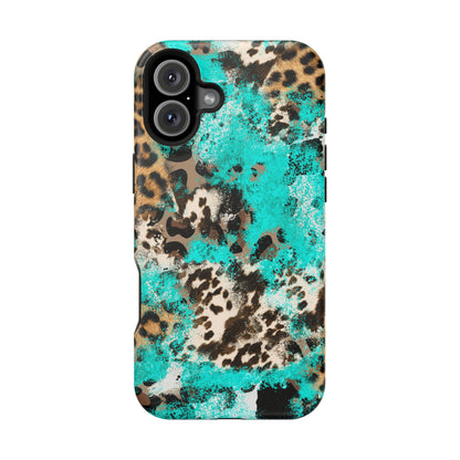 Aqua Splash Leopard - MagSafe iPhone Series Case