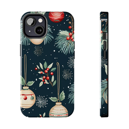 Elegant Christmas Ornaments and Pine - iPhone Series Case