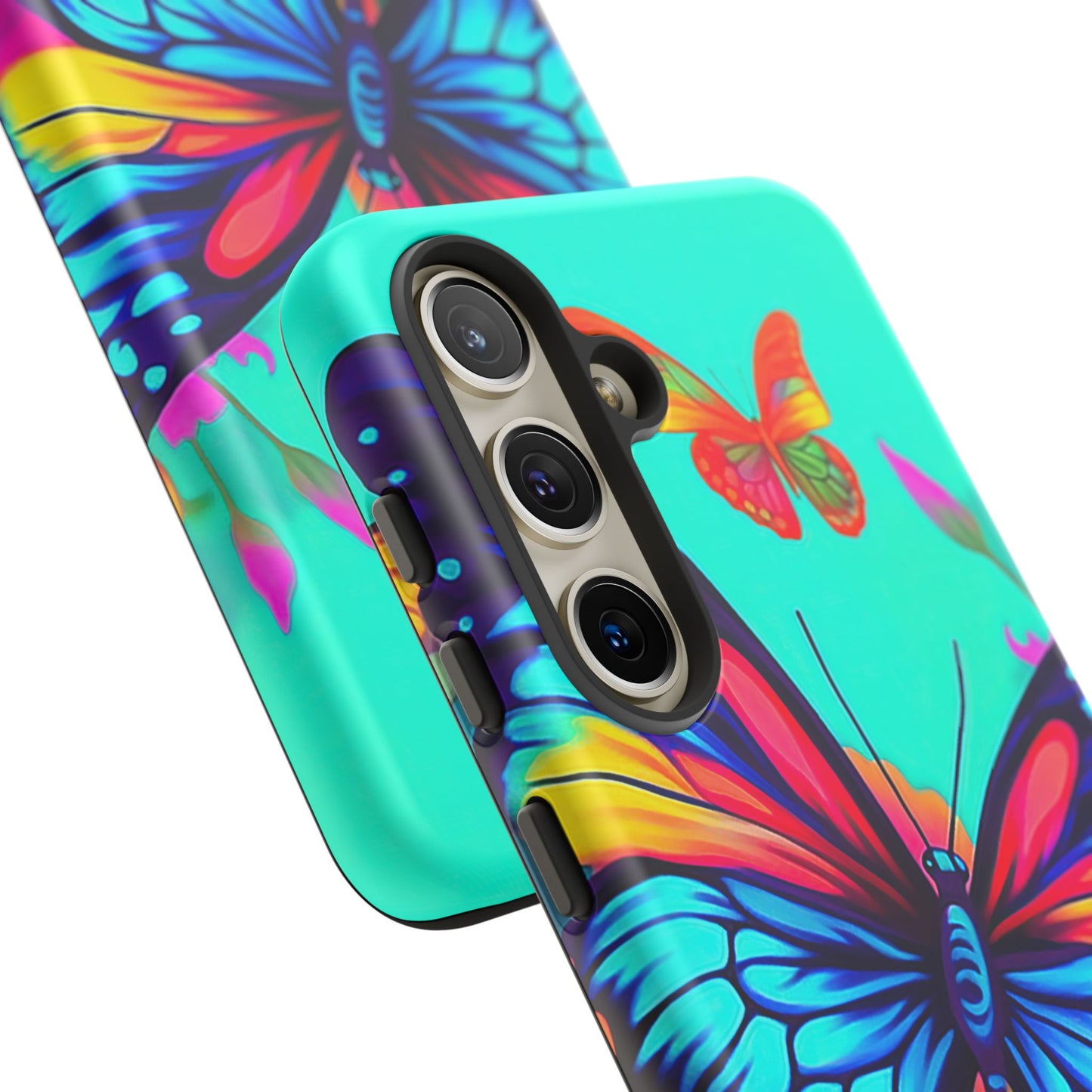 Vivid Butterfly & Floral Burst - Samsung Galaxy Case