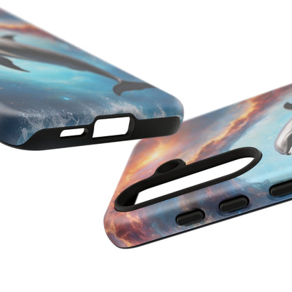 Cosmic Dolphin Space Vibes - Samsung Galaxy Case