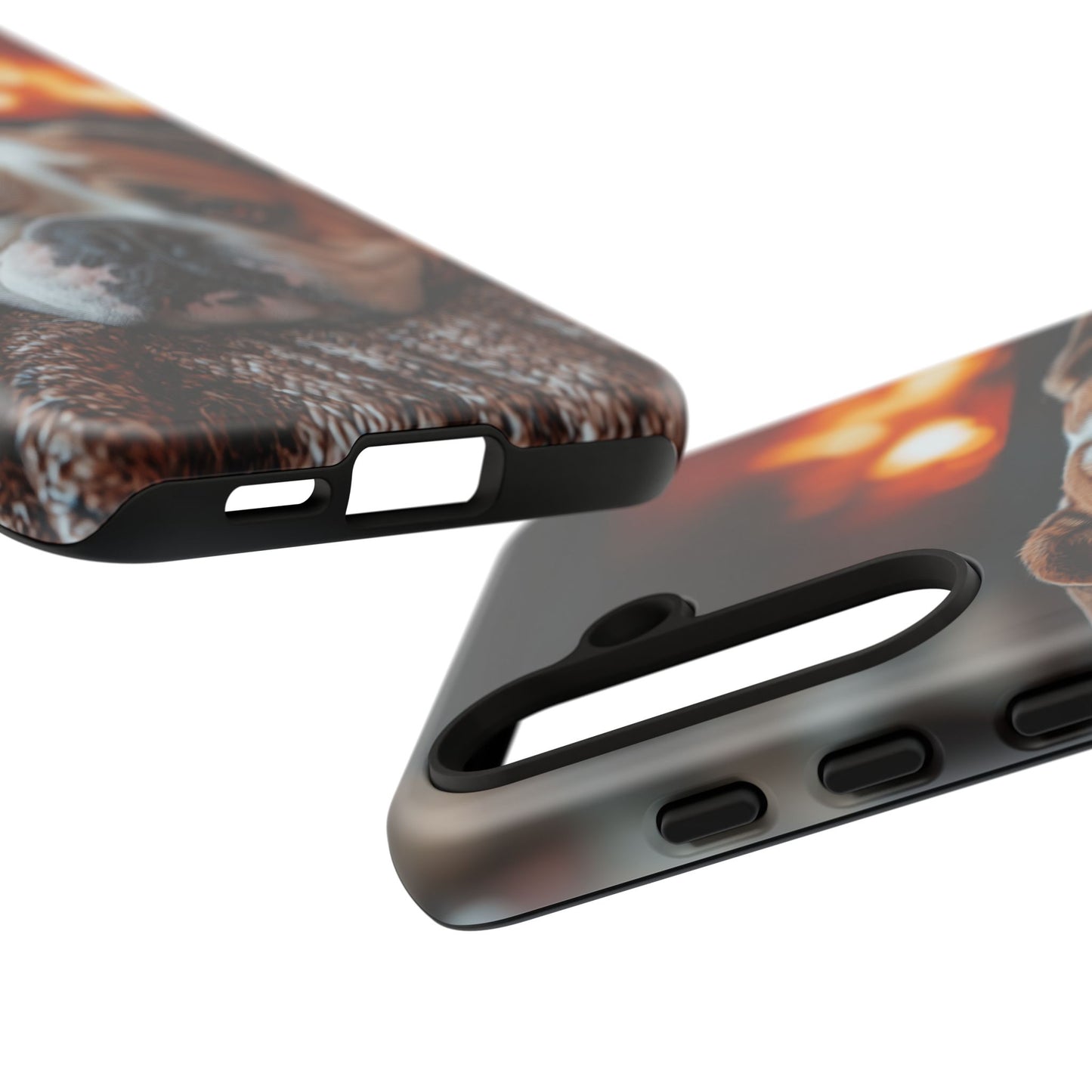 Cozy Bulldog Samsung Galaxy Case – Fireside-Inspired Protective Cover