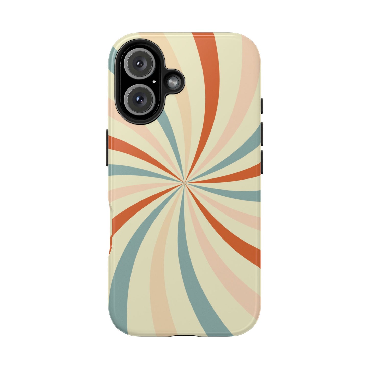 Retro Swirl iPhone Case – Durable, Vintage-Inspired Design with Dual-Layer Protection