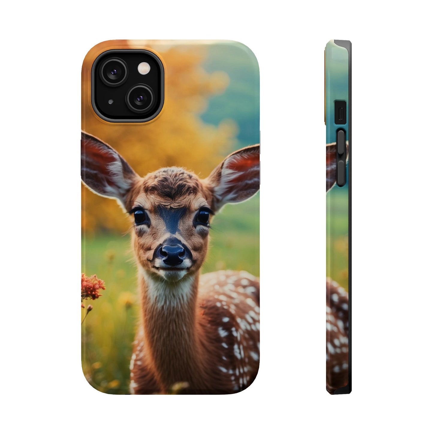 MagSafe-Compatible iPhone Case – Golden Meadow Fawn