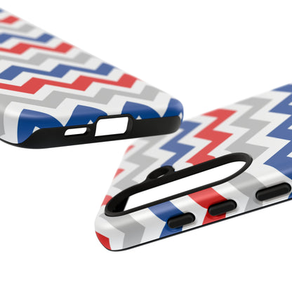 Patriotic Red, White & Blue Chevron – Bold Geometric Samsung Galaxy Case