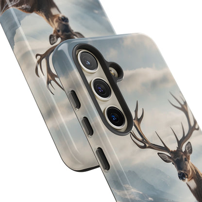 Alpine Majesty: Stag in Snow – Samsung Galaxy Case