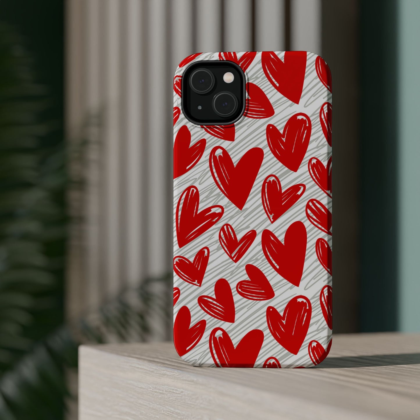 MagSafe Case: Whimsical Heart Doodle