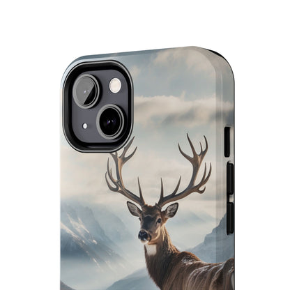 Alpine Majesty: Stag in Snow – iPhone Case